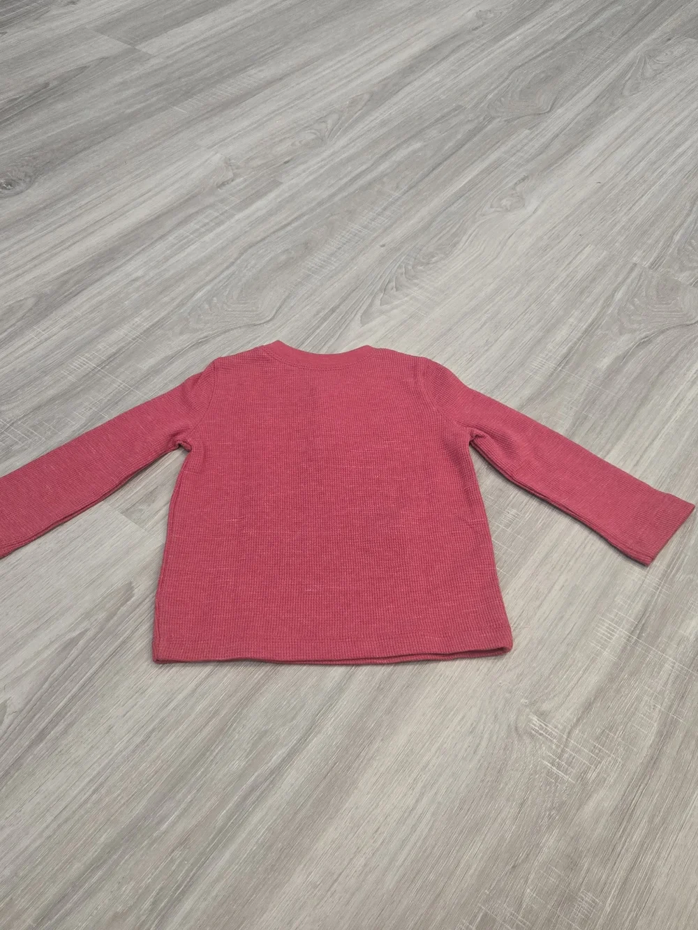 🎄 NWT Jumping Beans Baby Boy Christmas Holiday Red Thermal Henley Size 12M 🎄